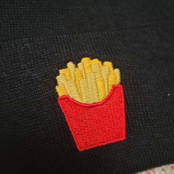 Couples Matching Beanie Hat Burger Fries Valentine Gift Set of 2 NEW Adult - Picture 5 of 12